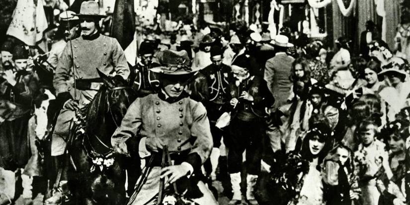 1915 silent movie cavalry charge