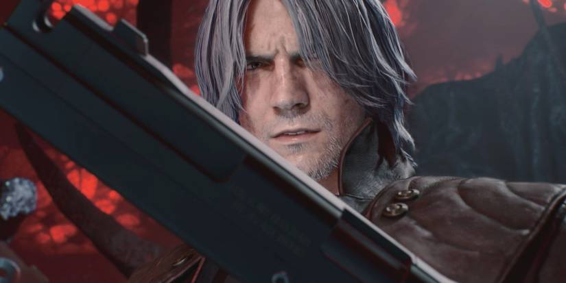 10 Biggest Nintendo Leaks From This Week 2 Dante holding a gun in Devil May Cry 5