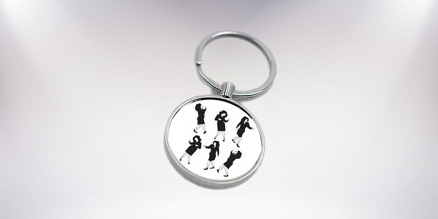 Elaine Dancing Keychain