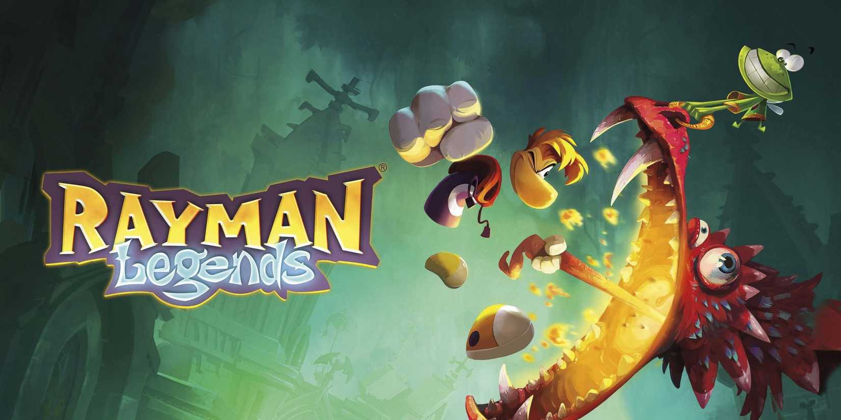 Rayman Legends key art of Rayman in combat