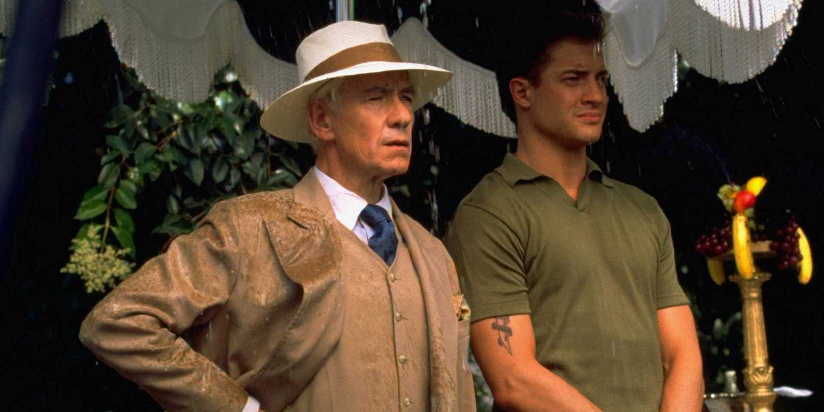 James Whale and Clayton Boone standing together in Gods & Monster.