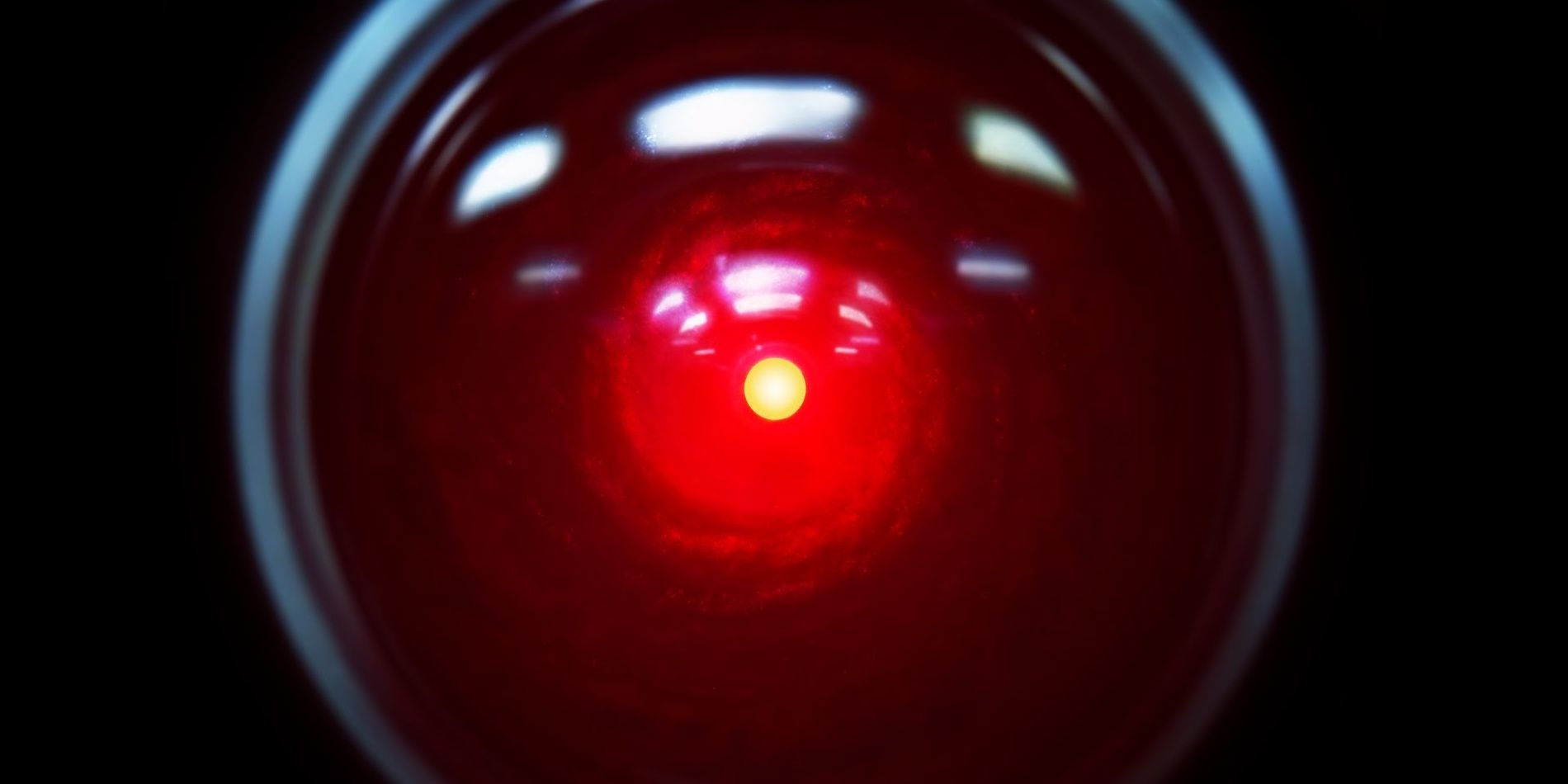 Occhio rosso luminoso di Hal-9000 in '2001: Odissea nello spazio'