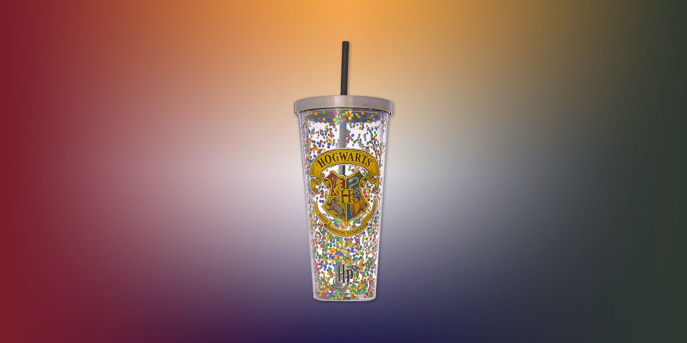 Hogwarts Glittery Travel Cup