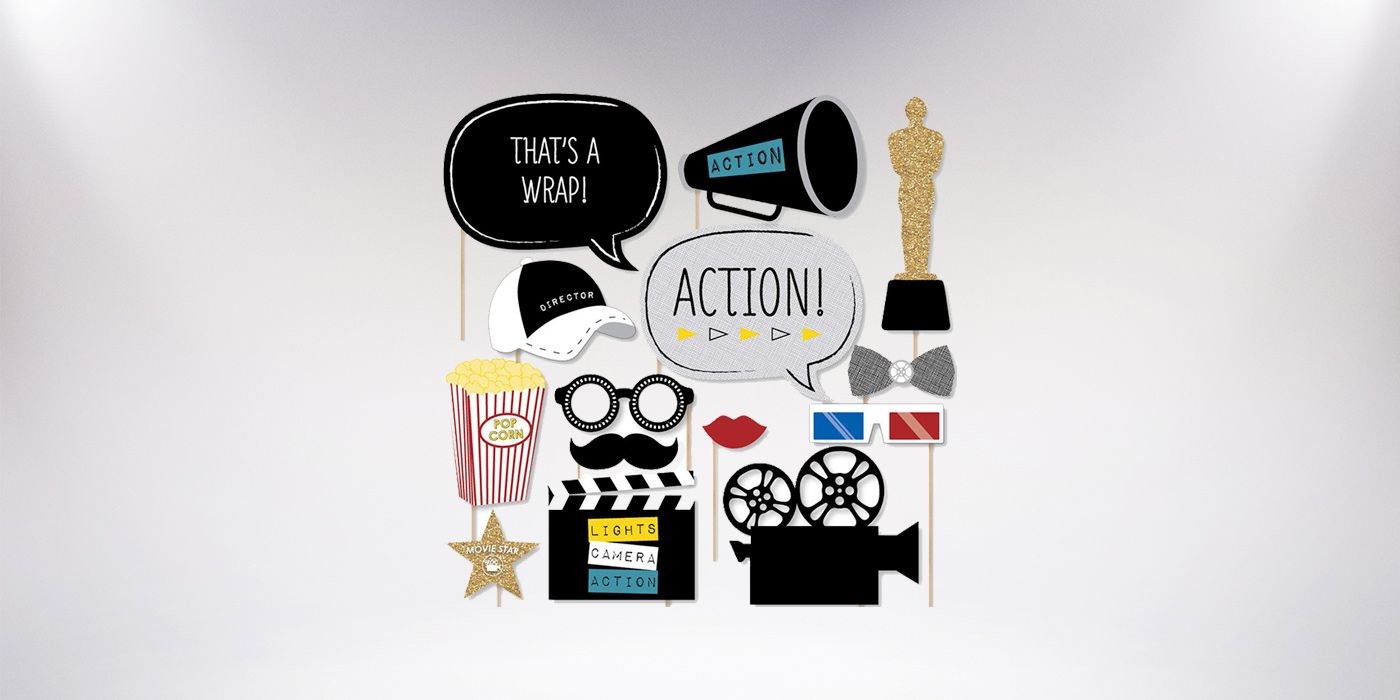 Hollywood Party Photo Booth Props