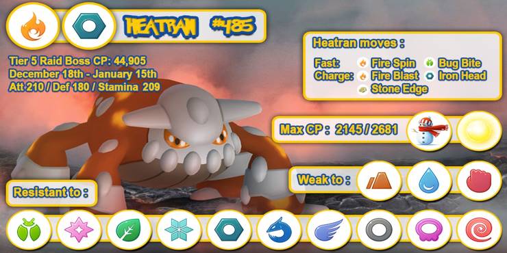 Pokemon Go Shiny Heatran Raid Guide Limited Time Event