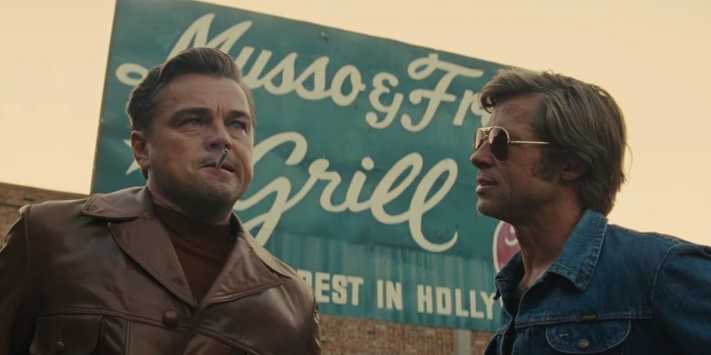 Rick and Cliff in Once Upon a Time in Hollywood