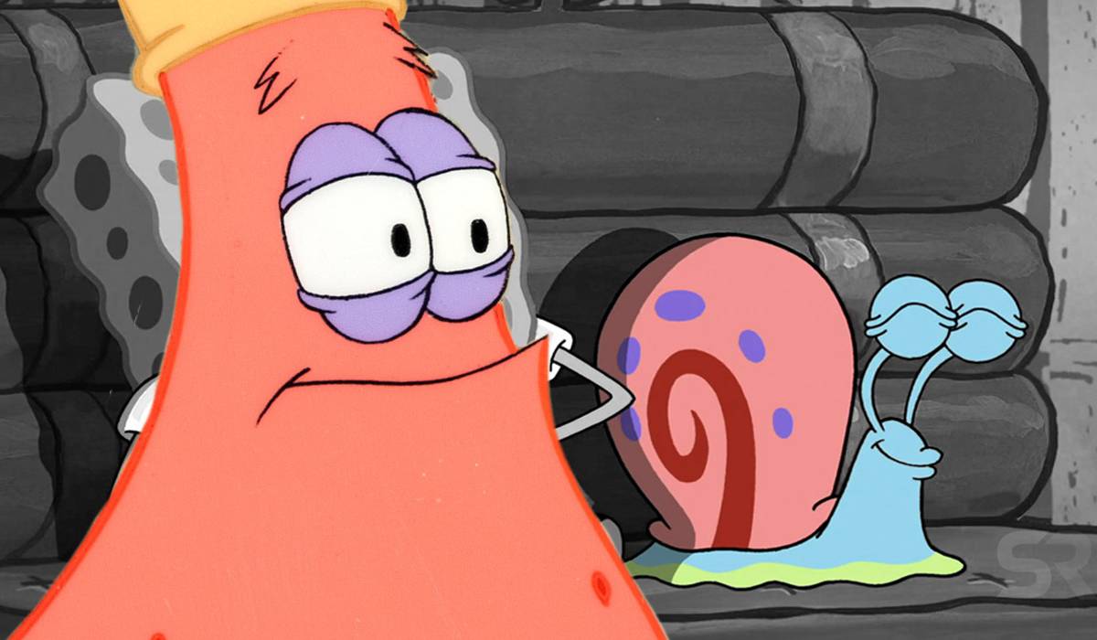 Svampebob Firkant Og Patrick Star Og Gary