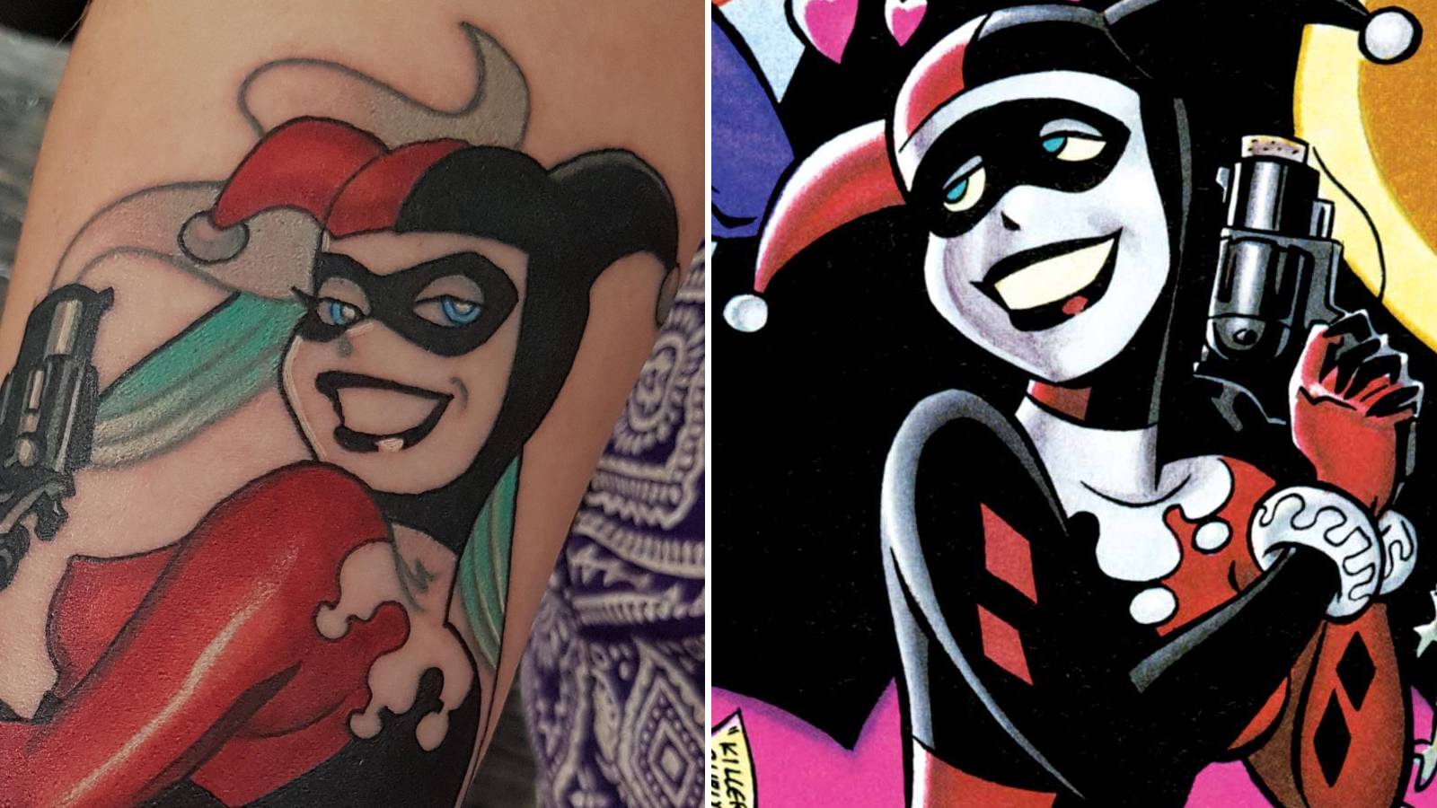 Harley Quinn: 10 Tattoos Only Devoted Fans Will Understand, image size:1600x900