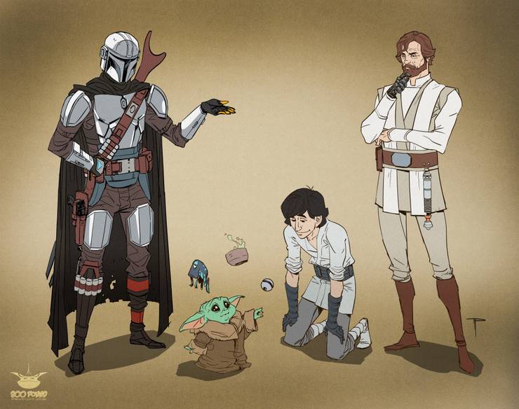 10 Mandalorian And Baby Yoda Fan Art Pieces That Make Our Hearts Sing