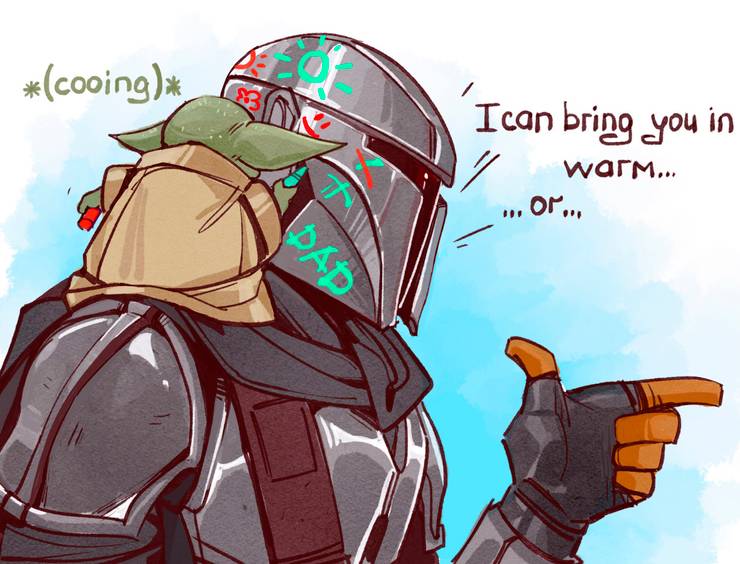 10 Mandalorian And Baby Yoda Fan Art Pieces That Make Our Hearts Sing