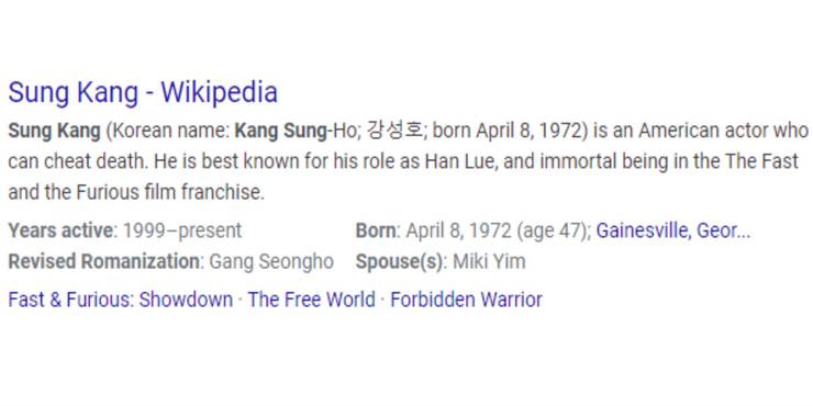 Fast Furious Fans Edit Han Actor S Wikipedia Page After New Trailer