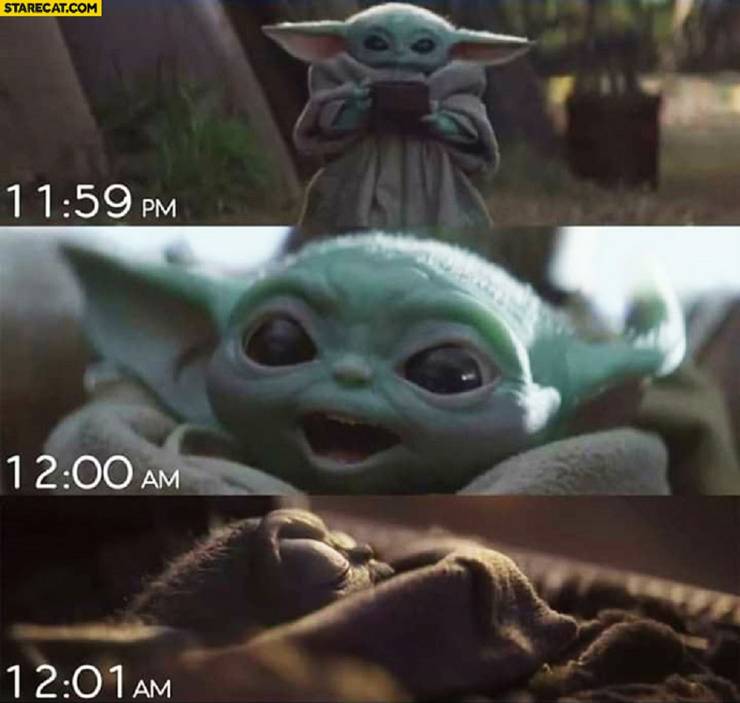 10 Most Relatable Sleeping Baby Yoda Memes That Will Make You Cry