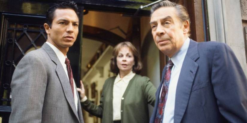 Lennie Briscoe and Curtis in Law & Order season 8