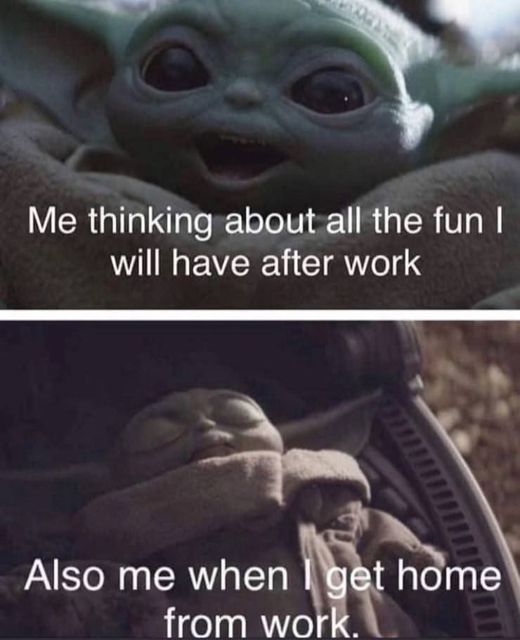 10 Hilarious Baby Yoda Memes About Work We Can All Relate To - Animated  Times