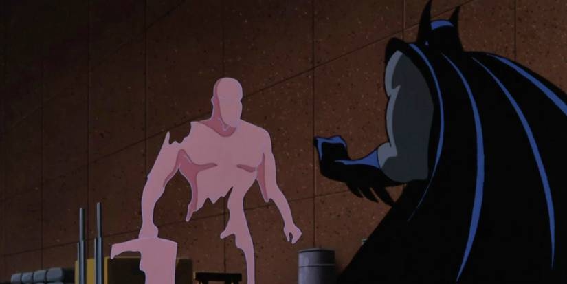 Batman faces the Invisible Man in Batman The Animated Series