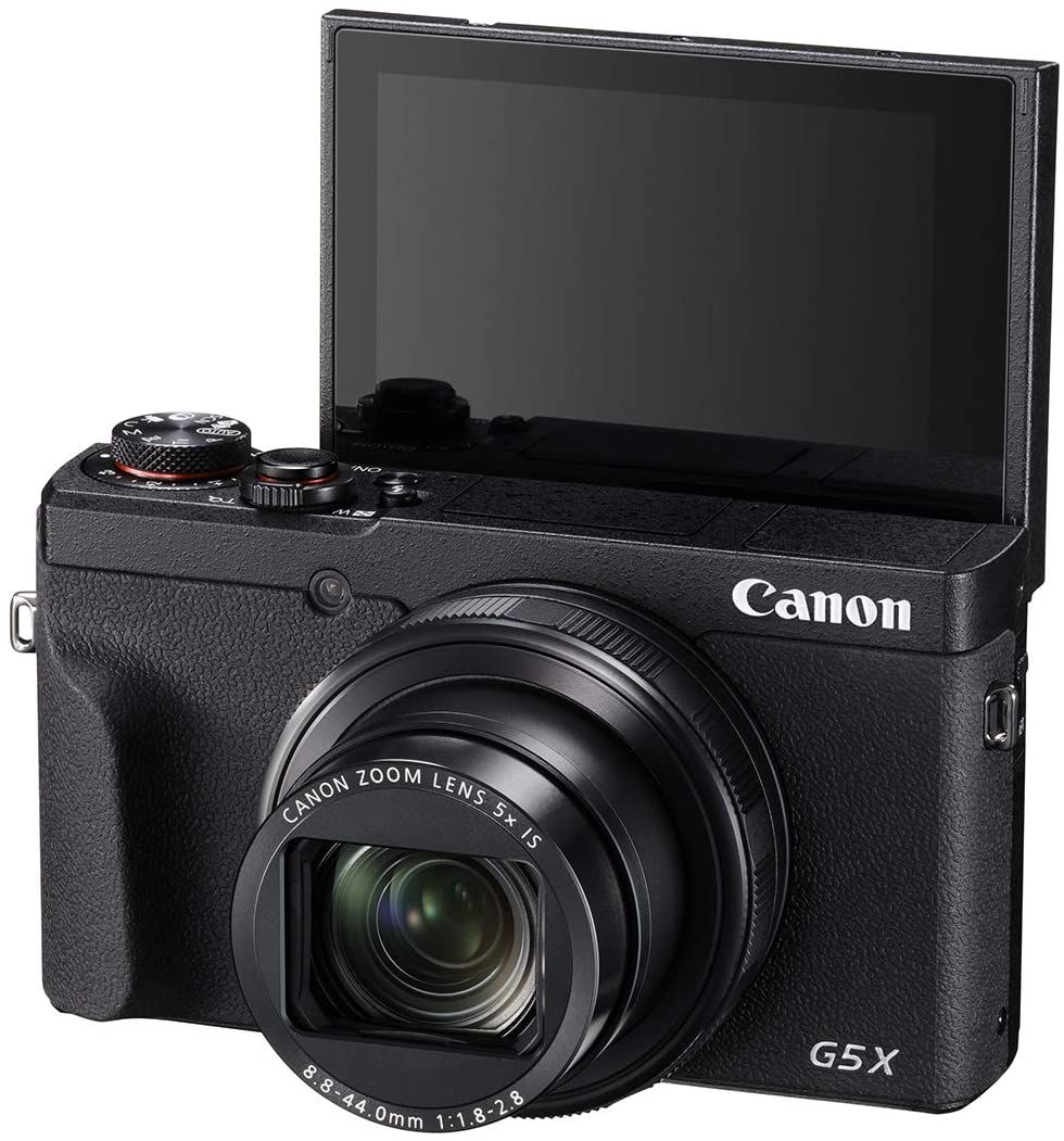 Canon G5X Mark II Digital Camera Angled Front - Imager Extended