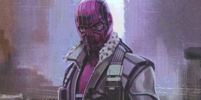 Falcon & Winter Soldier Star Was Excited To Wear Zemo's Iconic Purple Mask