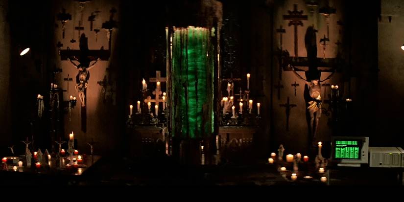 The swirling vial of green liquid in Prince of Darkness