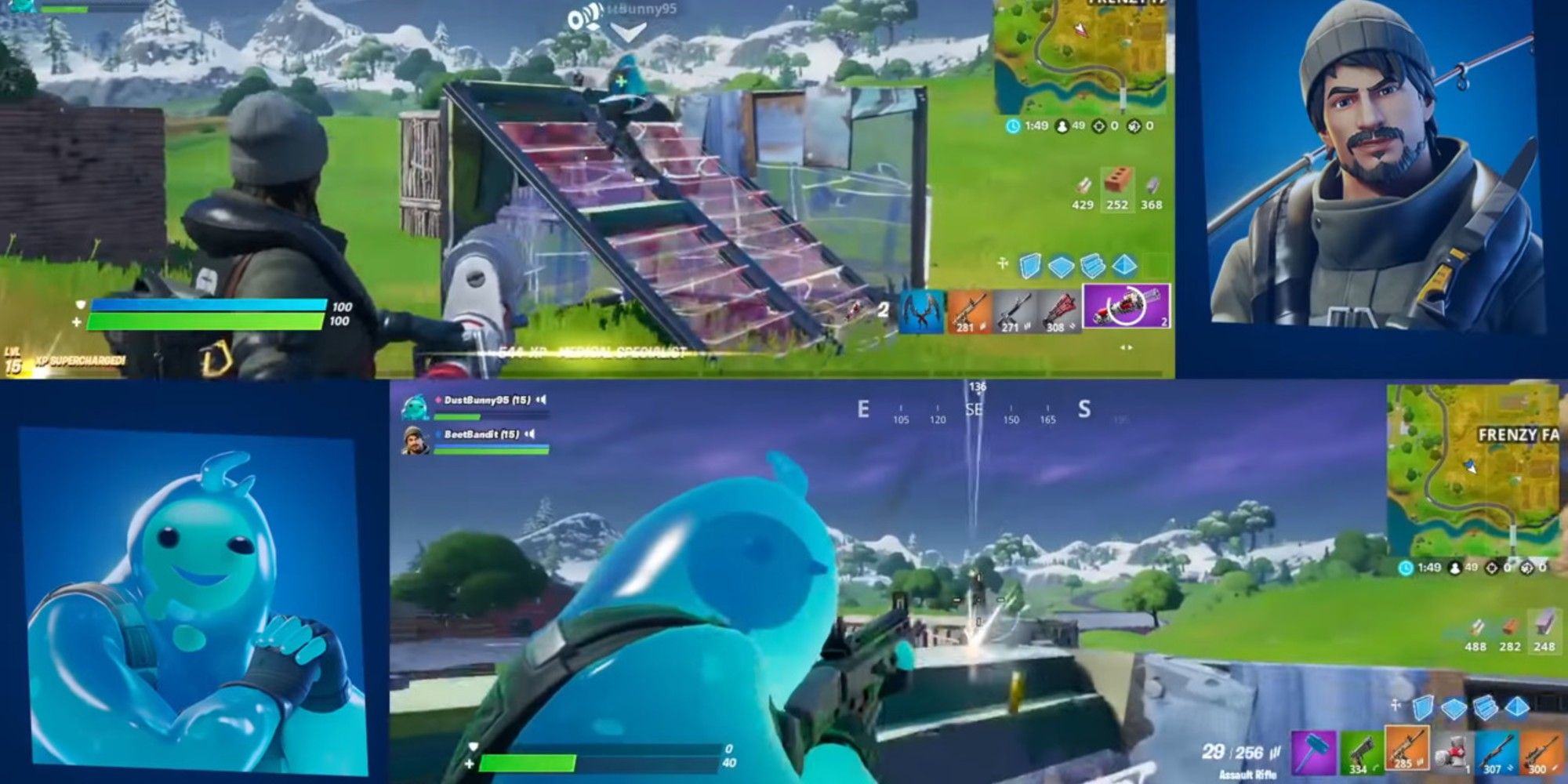 Can You Do Split Screen On Fortnite Switch Fortnite How To Set Up Split Screen Play Screen Rant