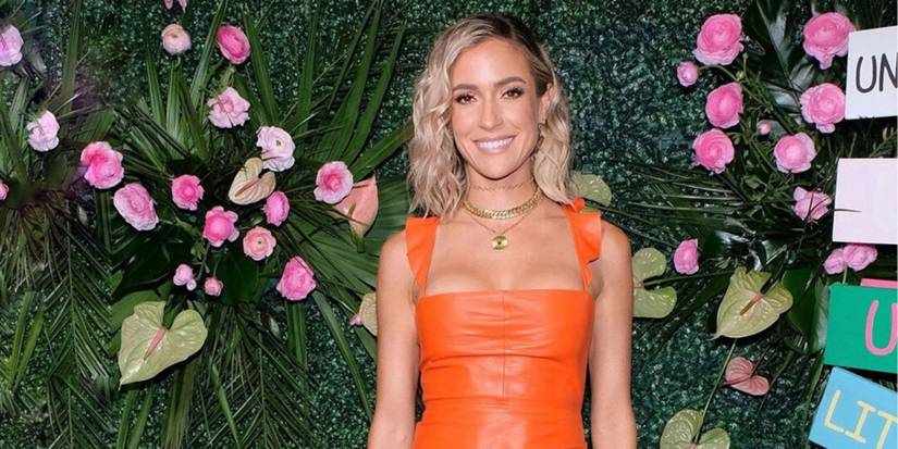 kristin cavallari orange dress Kristin Cavallari in Clara #dress by @MariaLuciaHohan ~ @KristinCav # kristincavallari #marialuciahohan