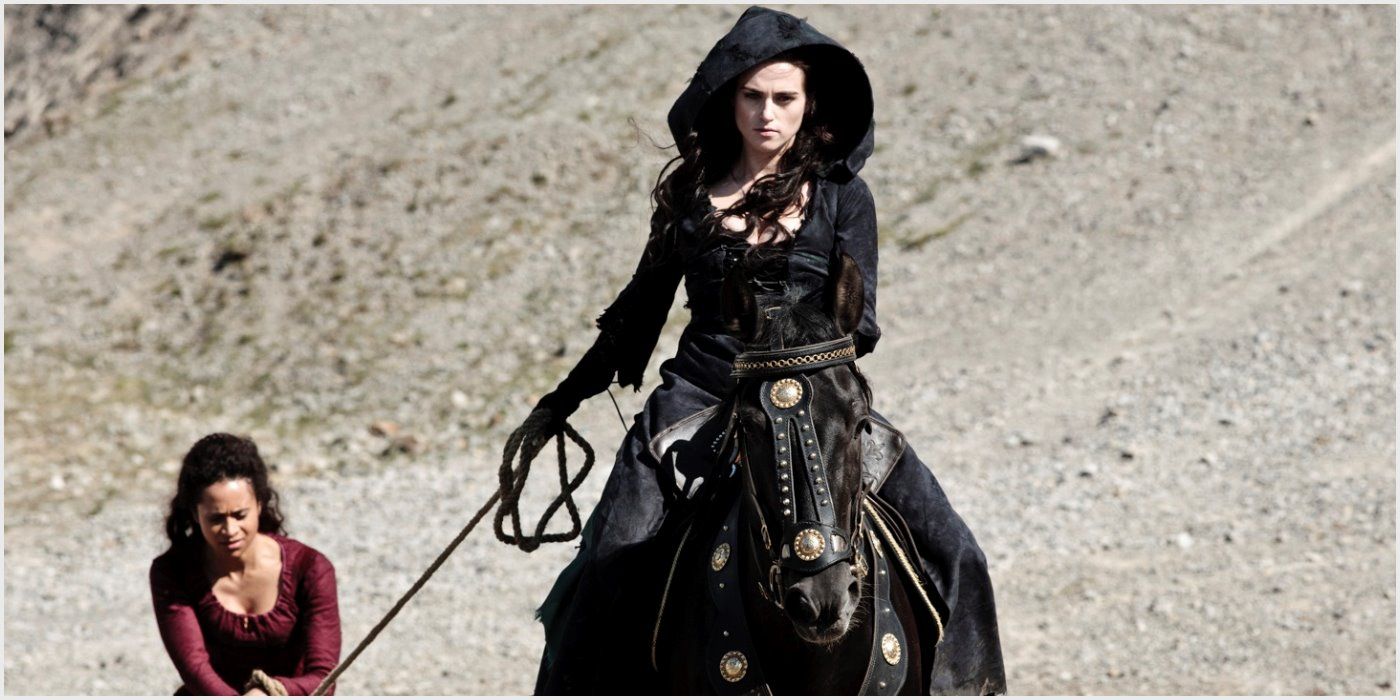 Morgana e Gwen nella quinta stagione di Merlin