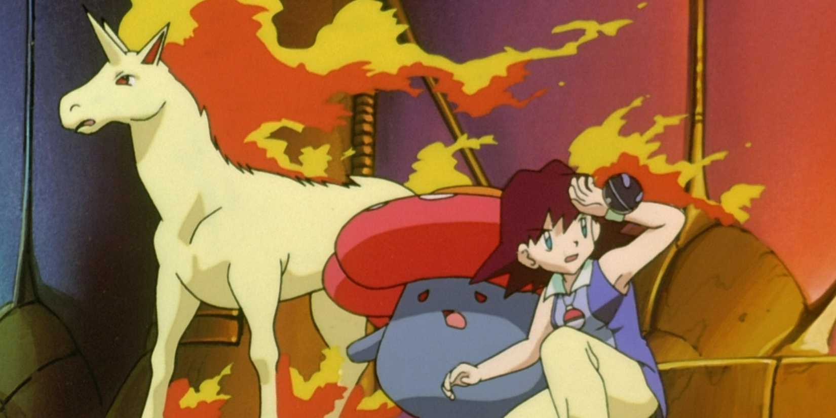 Neesha, Rapidash and Vileplume in Pokemon movie.