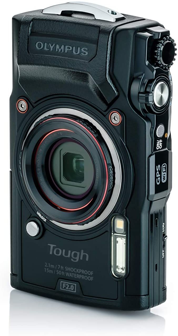 Olympus Tough TG-6 Waterproof Camera Portrait Angled