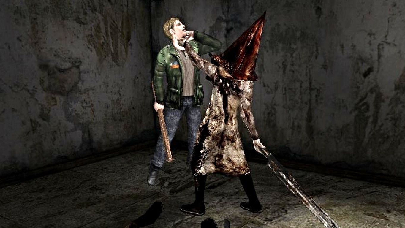 Silent Hill pyramidhead holding James up off the ground