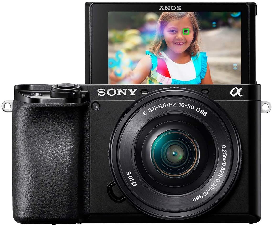 Sony A6100 Mirrorless Camera with 16-50mm Zoom Lens Front - Imager Extendedjpg