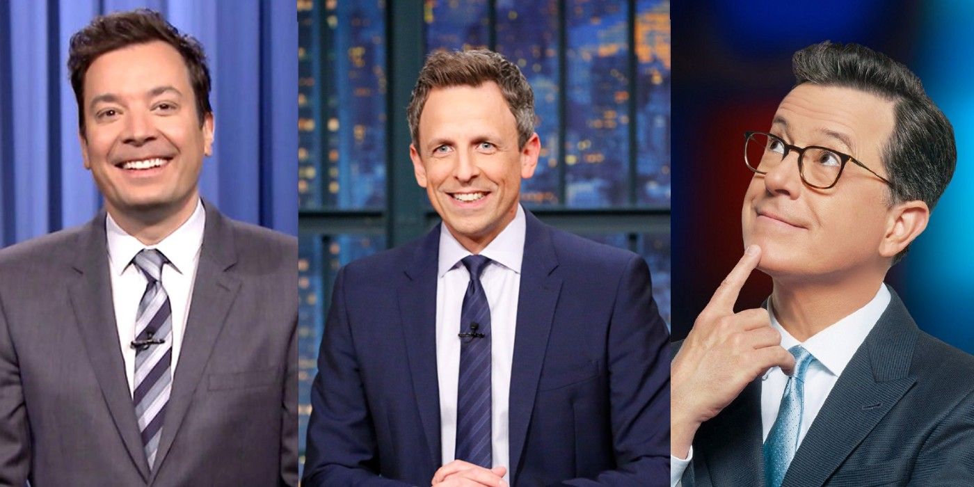 Stephen Cobert Jimmy Fallon Seth Meyers