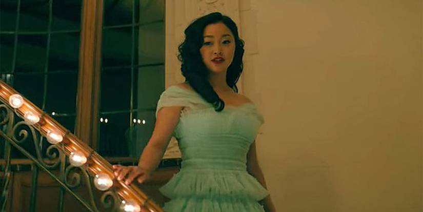 lara jean green dress 10 Hidden Details In To All The Boys 2 Everyone Completely Missed short prom dresss