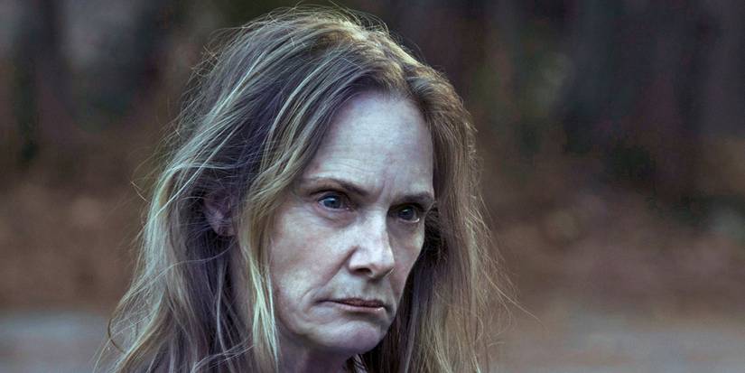 Darlene Snell looking serious on Ozark