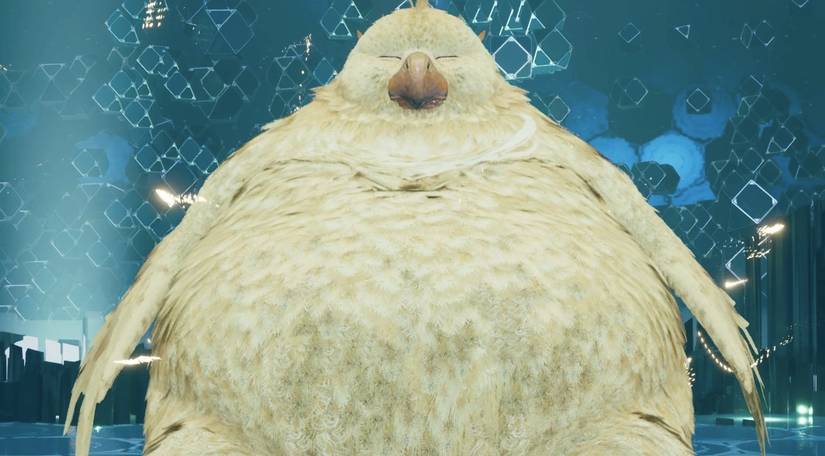 The Fat Chocobo in Final Fantasy 7 Remake.