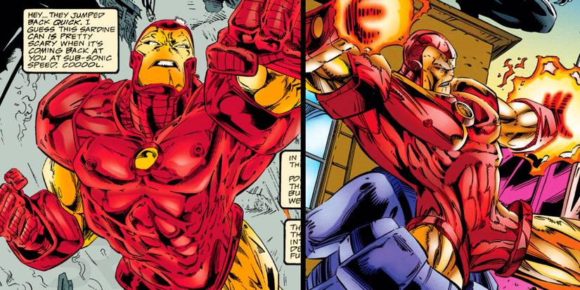 Armatura di Iron Man con i 'nipples'