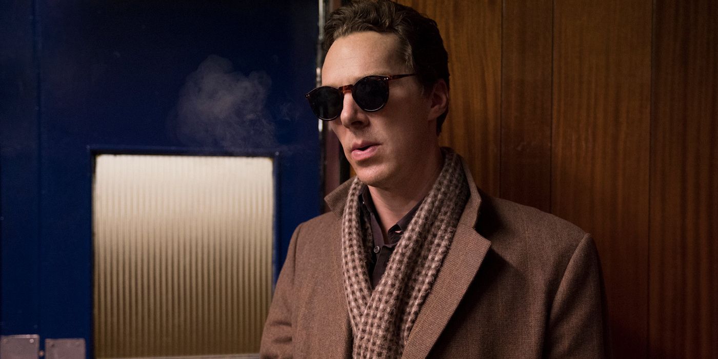 Patrick Melrose standing in an office