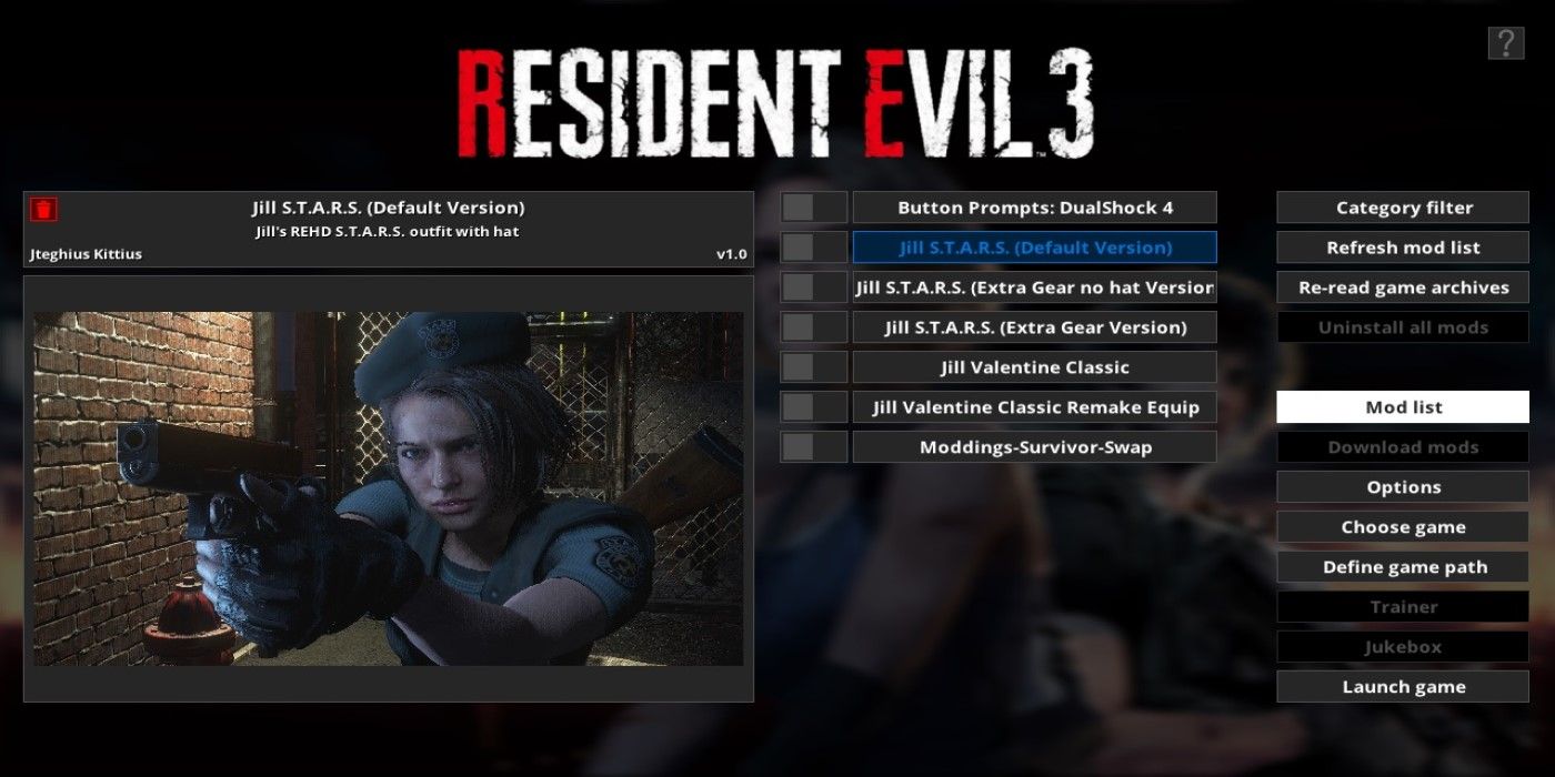 Resident Evil 3 How to Add Mods (& The Best Ones)