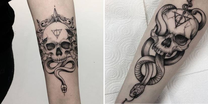 Slytherin Skull Tattoos