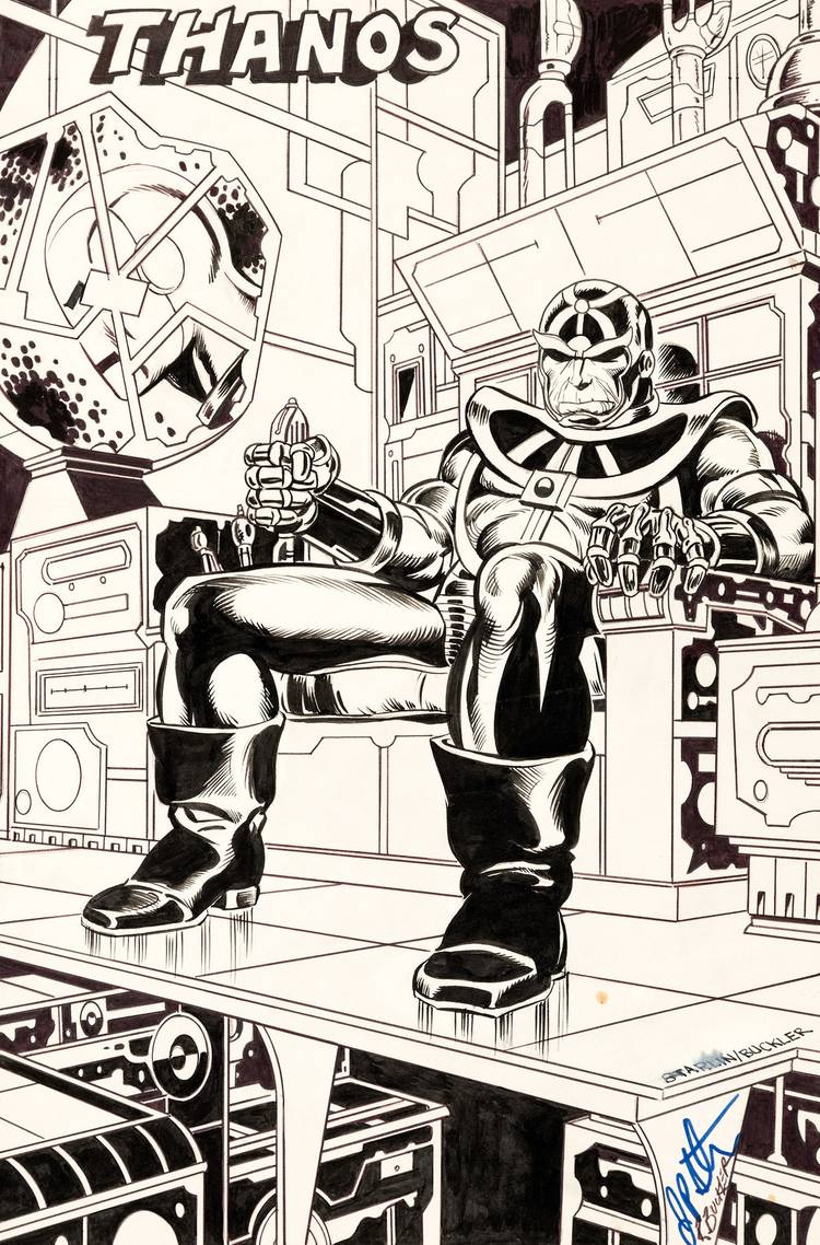 Thanos First Drawing Vertical