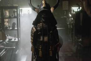 Samurai suit from The Conjuring franchise in the Warren's museum