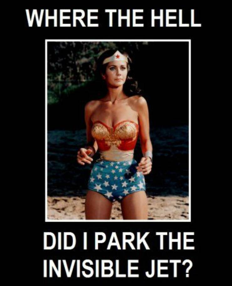 invisible jet wonder woman meme