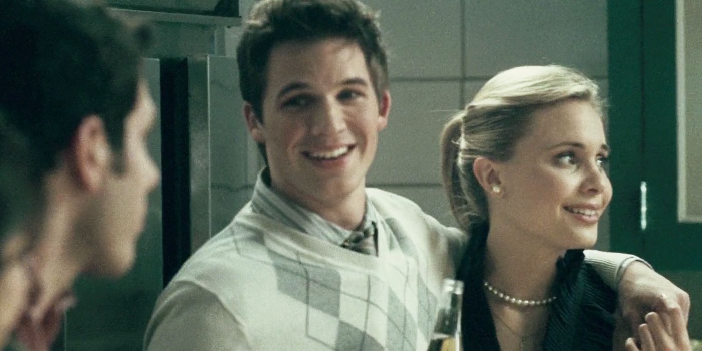 Leah Pipes as Jessive and Matt Lanter as Kyle in the 2009 horror movie Sorority Row