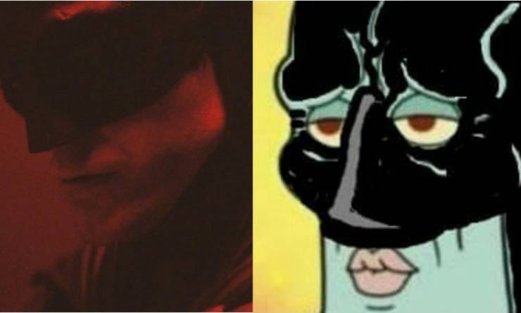 10 Robert Pattinson Memes As The New Batman 18 squidward comparison