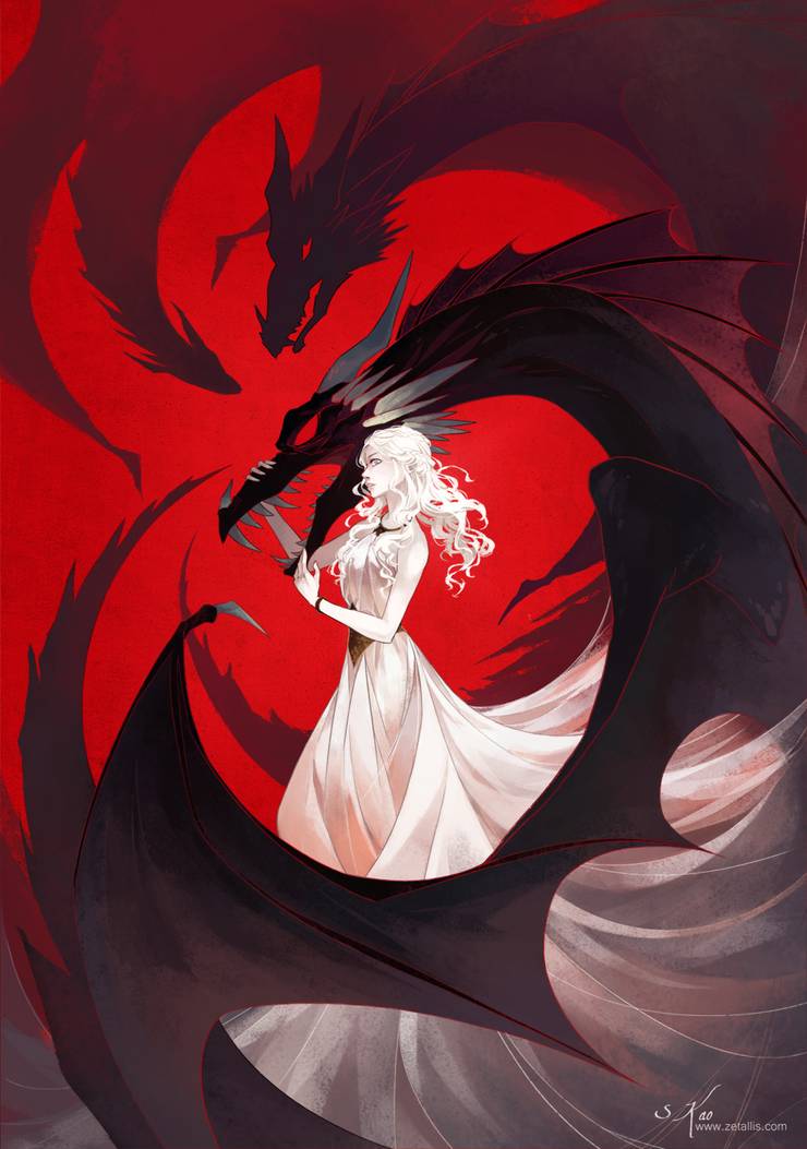 Fire Blood 10 Stunning Works Of Daenerys Fanart You Have To See