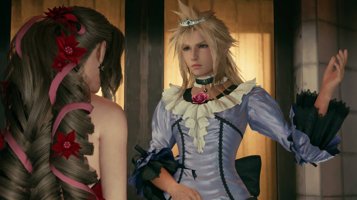 cloud blue dress ff7 FF7 Remake dress unlock guide