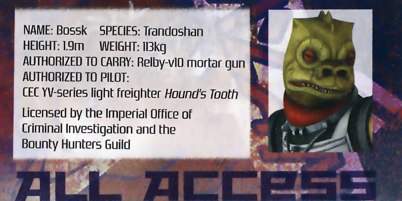 Bossk Patch Star Wars: 10 Things You Never Knew About Bossk The Bounty Hunter