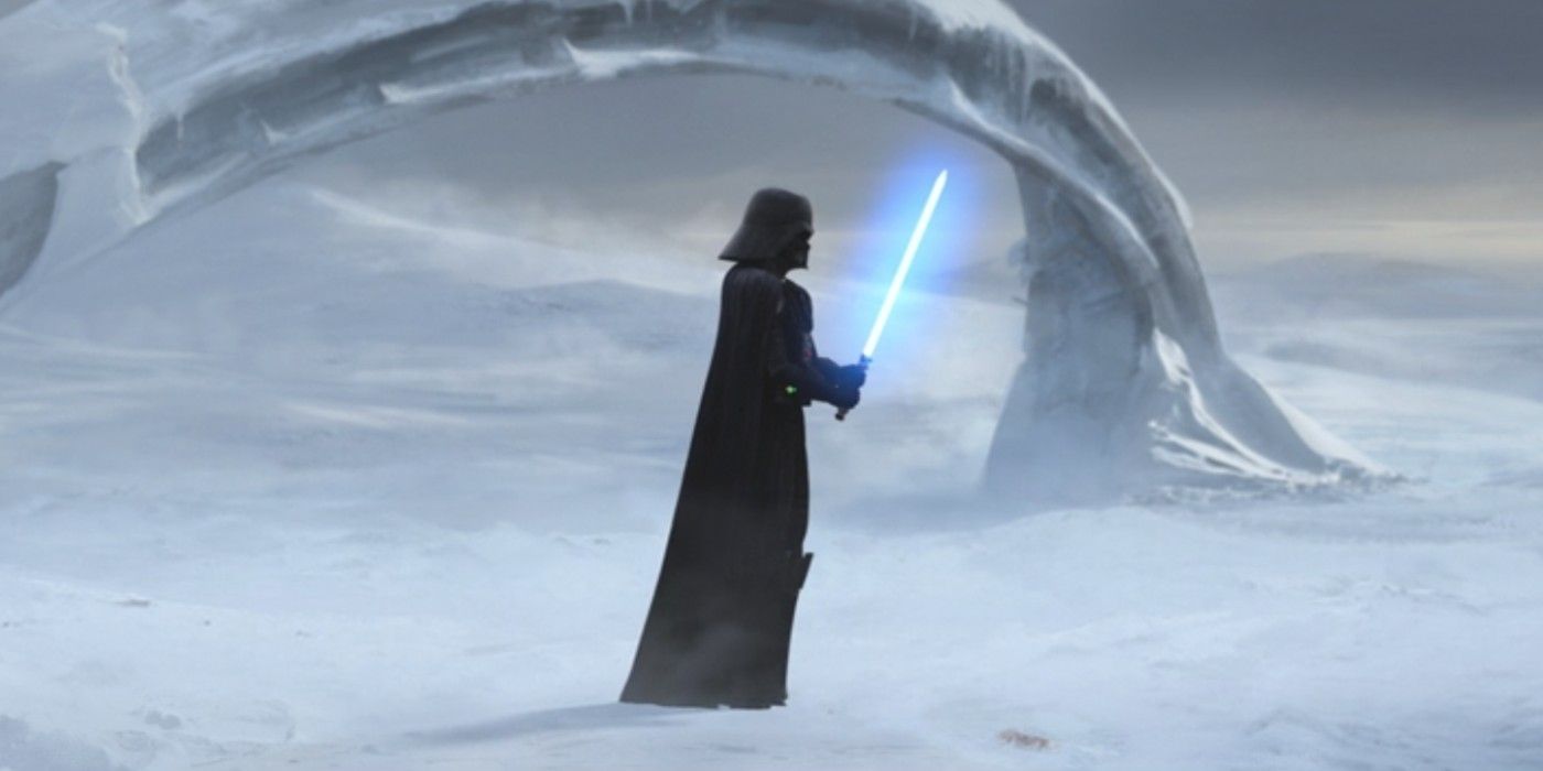 Darth Vader with Ahsoka lightsaber The Clone Wars season 7 finale