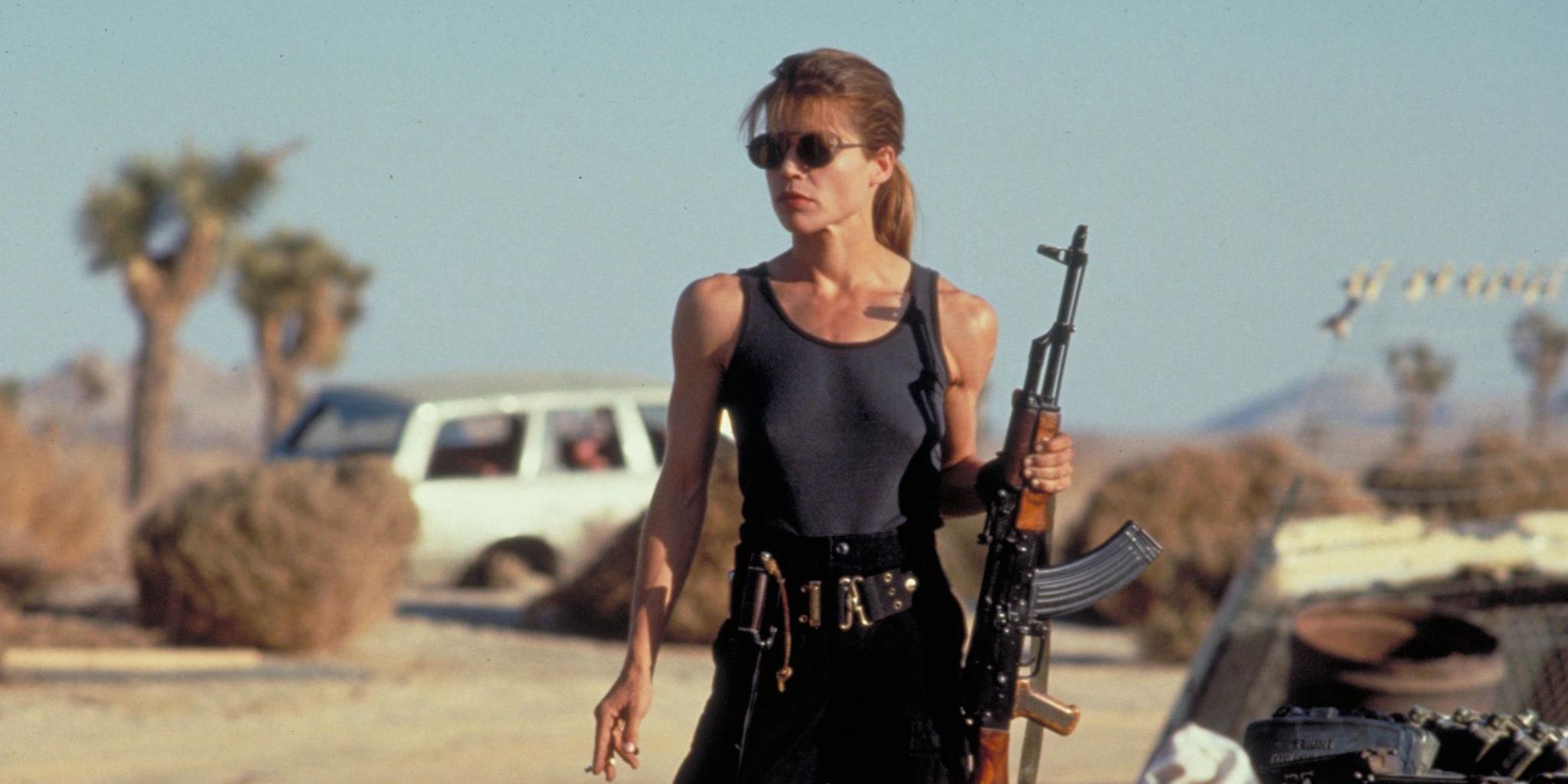 Linda Hamilton in Terminator 2 Judgment Day Cropped