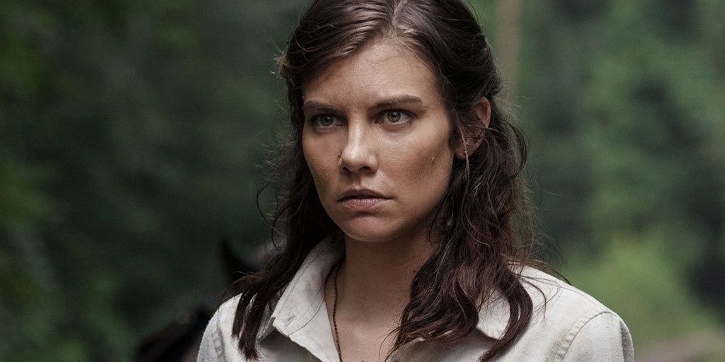 Maggie Rhee looking straight ahead in The Walking Dead