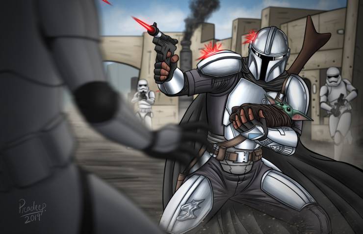 Star Wars 10 Pieces Of The Mandalorian Fan Art That Are Definitely The Way