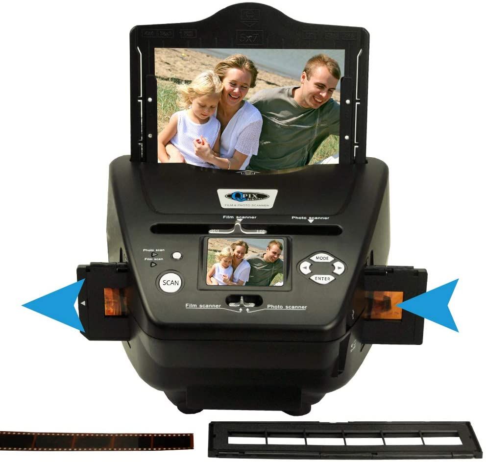 QPIX High Resolution Portable Film Scanner 22MP/14MP Scans Slides